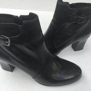 Women's FRANCO SARTO 10M  Black, Ankle Bootie